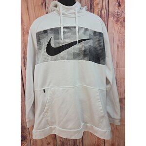 Nike Dri-Fit Standard Fit White Hoodie Size XXL
